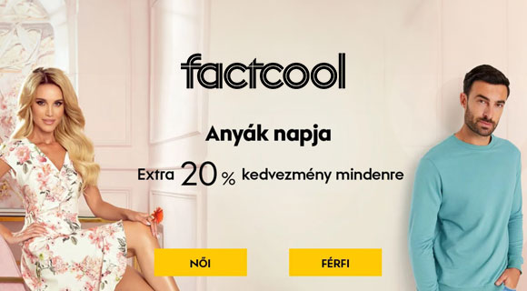 Factcool - extra -20% kedvezmény mindenre