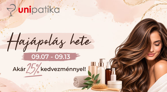 Hajápolás hete - akár -25% Unipatika kedvezmény