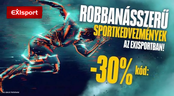 EXIsport kuponkód - 30% a kiválasztott sporttermékekre