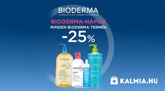 Kalmia akció - 25% a megjelölt Bioderma termékekre