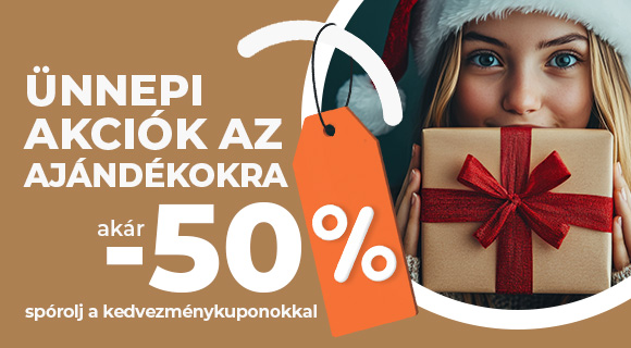 Ünnepi akciók az ajándékokra a Kuplio.hu oldalon