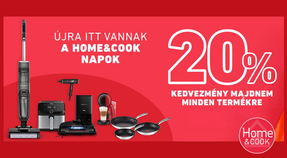 Home and Cook kedvezménykupon - 20% kedvezmény a megjelölt termékekre