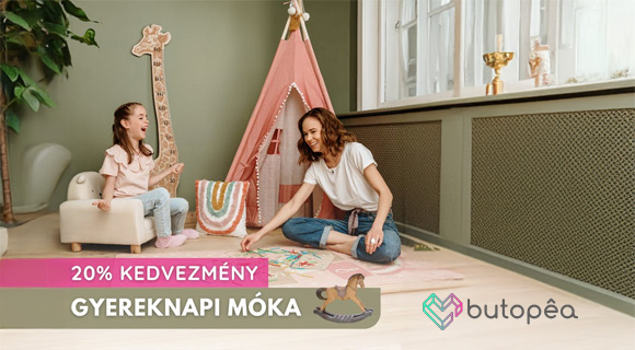 Akár -20% kedvezmény a megjelölt termékekre a Butopea.hu oldalon
