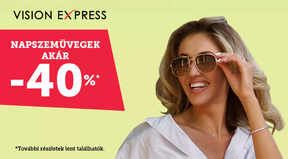 Vision Express kedvezmény - akár - 40% a megjelölt napszemüvegekre