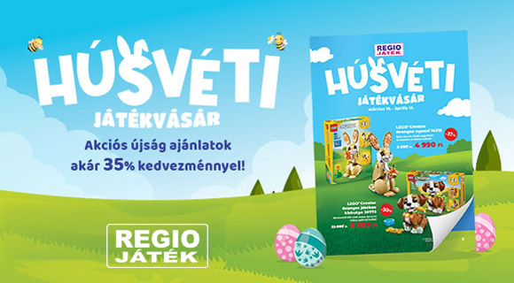 REGIO JÁTÉK húsvéti játékvásár - akár -35% a kiválasztott játékokra