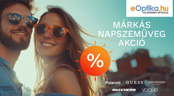 eOptika kedvezmény - akár -70% a megjelölt napszemüvegekre