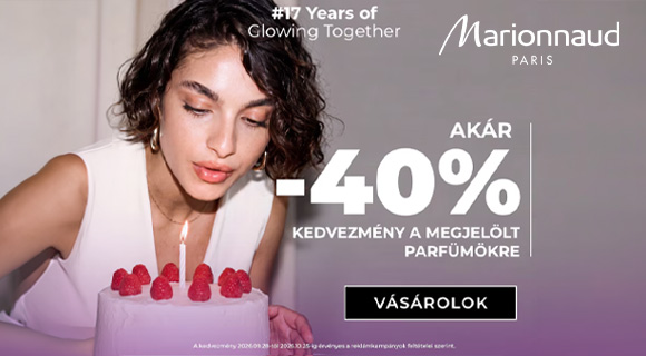 Marionnaud akció - 40% a kiválasztott parfümökre