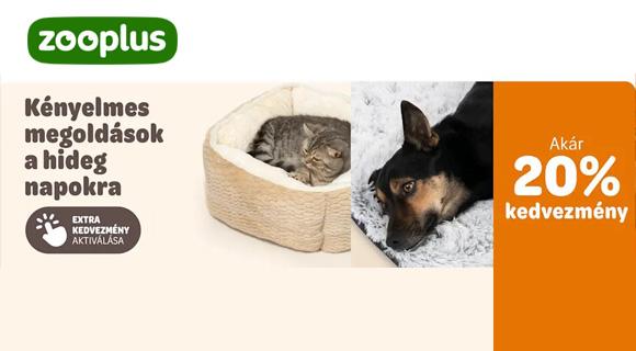 Akár -20% a kiválasztott felszerelésekre a Zooplus akció alatt
