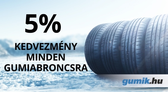 Gumik kuponkód - 5% kedvezmény minden gumiabroncsra
