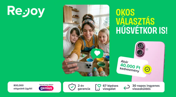 Okos választás húsvétkor is - akár -40 000 Ft kedvezmény a Rejoy.hu-n