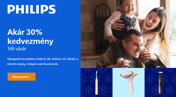 Téli vásár - akár -30% Philips akció a megjelölt termékekre