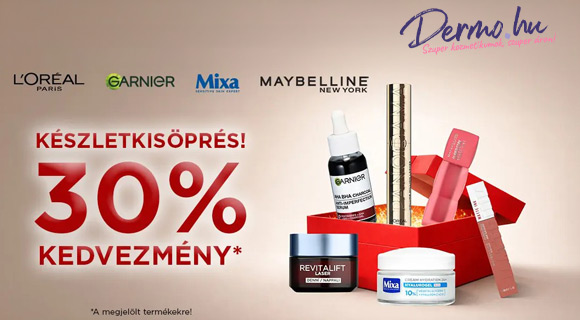 Akció a Maybelline New York termékekre: - 30% a Dermo.hu webshopban