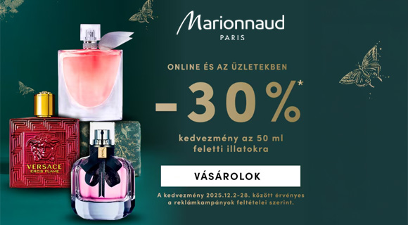 Marionnaud akció -30% a nagy kiszerelésű illatokra