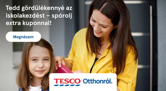 Tesco kuponkód - 1500 Ft kedvezmény a legelső online rendelésedre