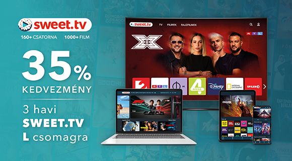 Sweet TV kuponkód - 35% kedvezmény 3 havi L csomagra