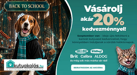 Kutyakajás akció - akár -20% a kiválasztott termékekre