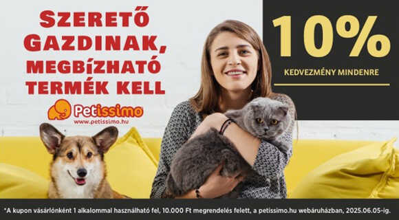 Petissimo kuponkód -10% kedvezmény mindenre