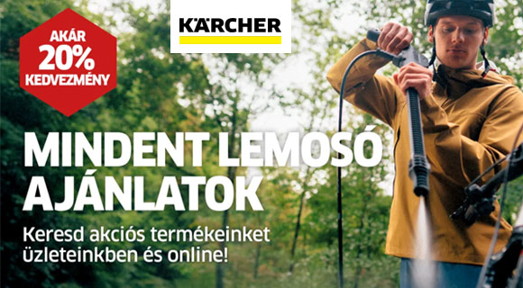 Karcher kuponkód - 20% kedvezmény