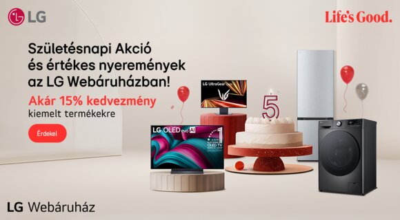LG kedvezmény - akár -15% a kiválasztott termékekre