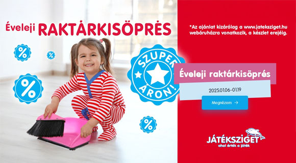 Raktárkisöprés - kedvezmények a Jateksziget.hu oldalon