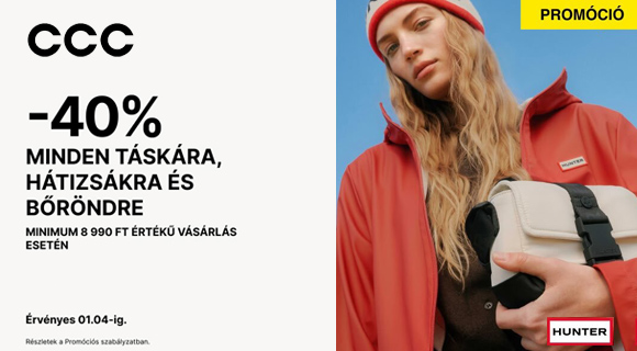 CCC kedvezménykód - 40% kedvezmény a táskákra