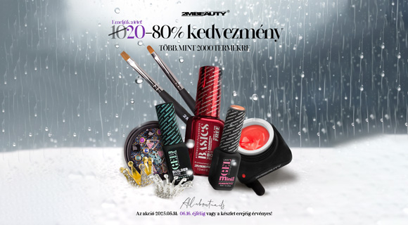 Kiárusítás akár -80% a kiválasztott termékekre a 2mbeauty.com-on