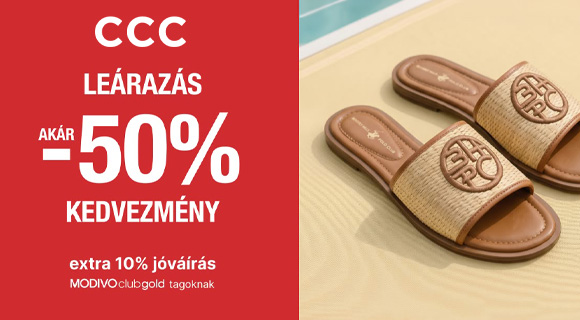 CCC akció: akár – 50% kedvezmény a kiválasztott termékekre