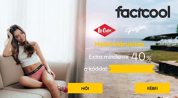 Kupon - 40% extra a megjelölt termékekre a Factcool.hu oldalon