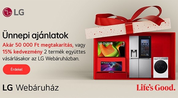 LG akció -15% kedvezmény 2 termék vásárlása esetén