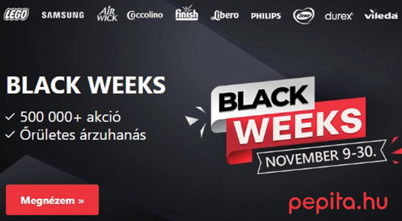 Pepita Black Weeks akció