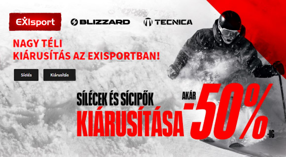 Exisport akció - akár -50% a kiválasztott sífelszerelésekre
