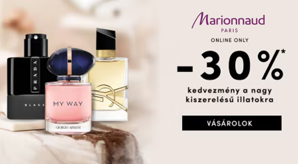 Marionnaud akciók - akár -30% a kiválasztott parfümökre