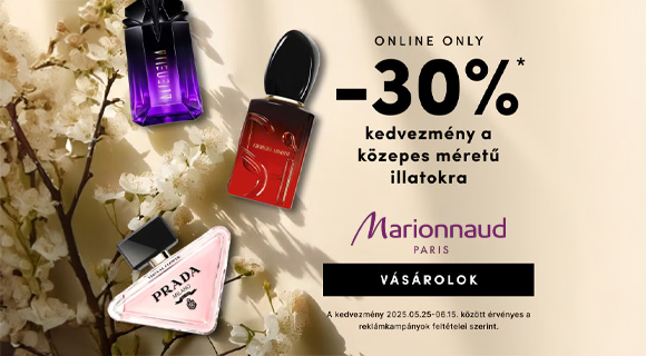 Marionnaud akció - 30% a kiválasztott közepes méretű illatokra