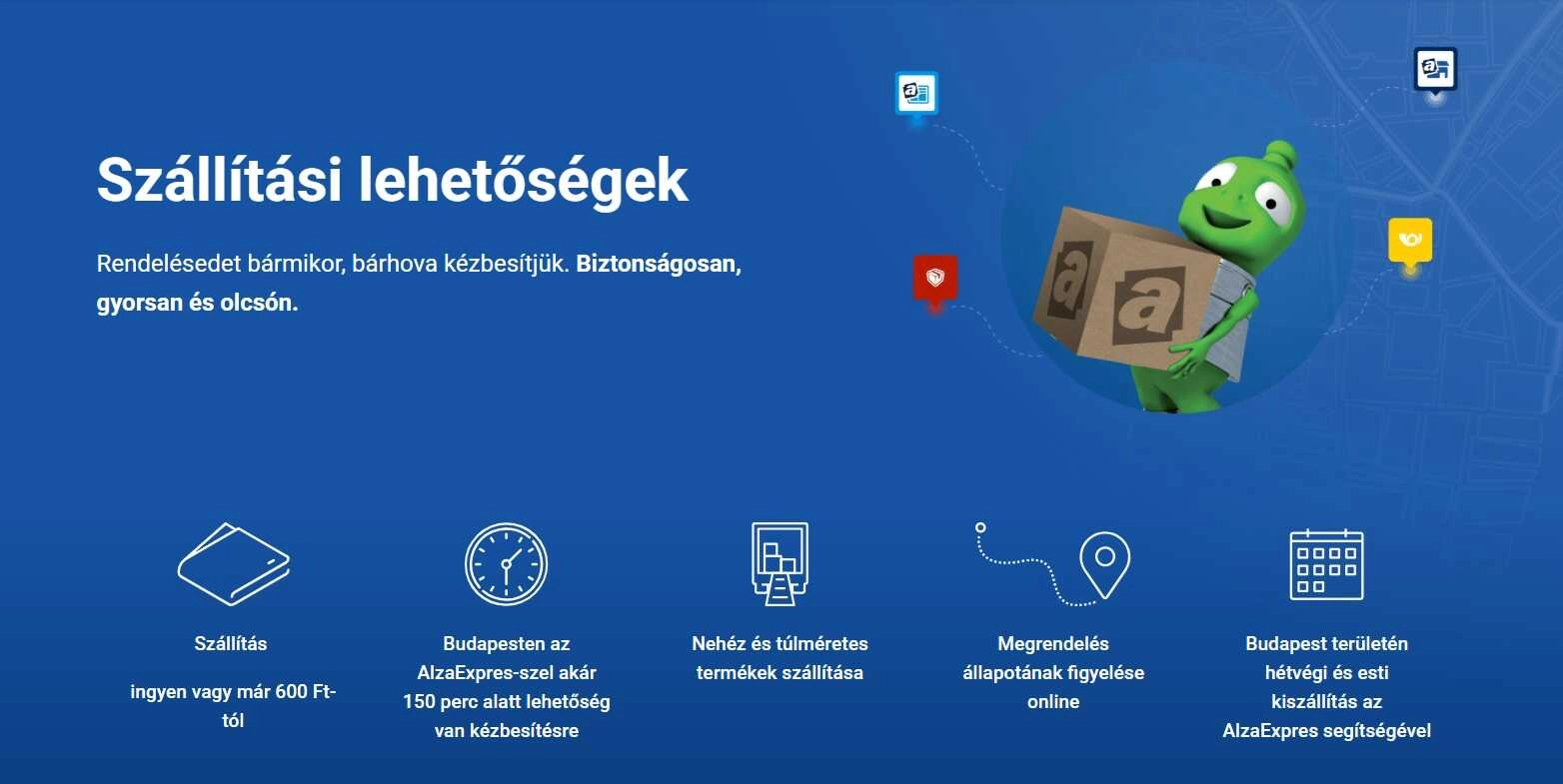 Alza: a gyors kiszállítás bajnoka. Milyen további előnyöket kínál?