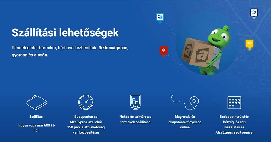 Alza: a gyors kiszállítás bajnoka. Milyen további előnyöket kíná…