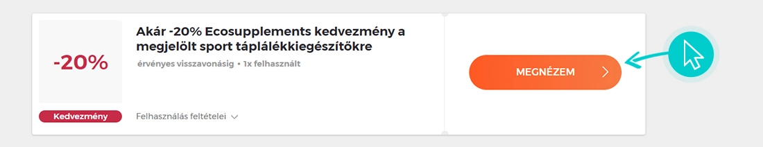 Eco Supplements akciók felhasználása