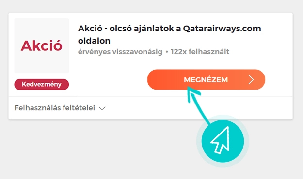 Qatar Airways akciók felhasználása