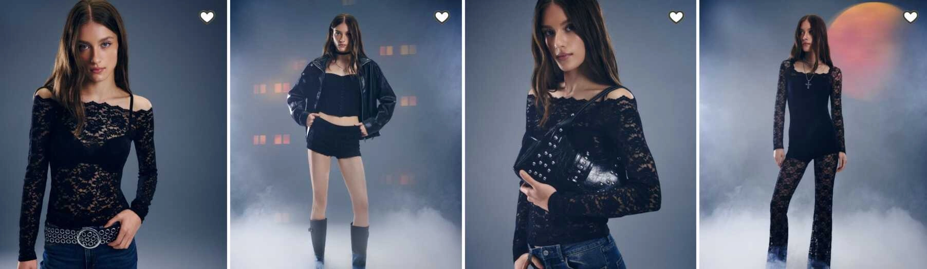 Modell az új ruhakollekcióban