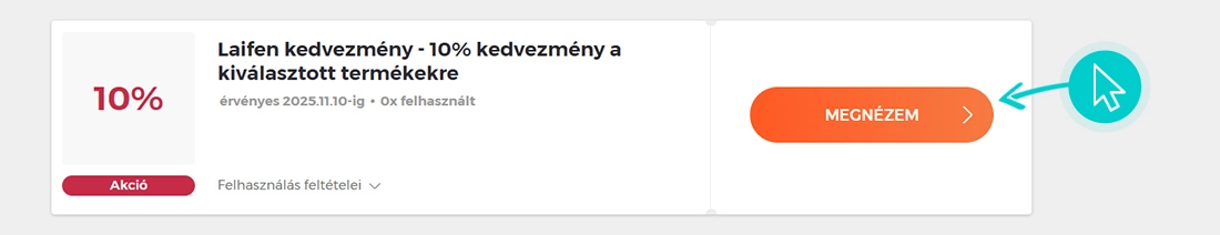 Laifen akciók felhasználása