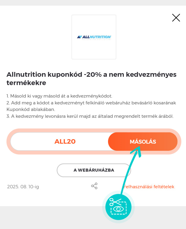 Útmutató egy Allnutrition kuponkód bemásolásához