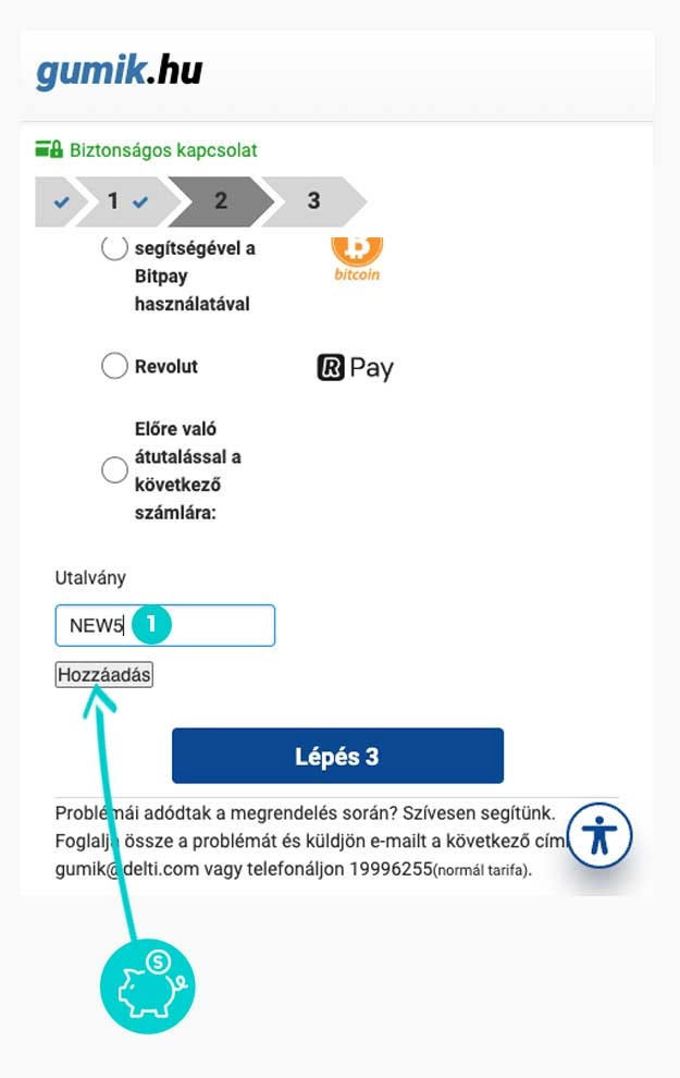 Útmutató egy Gumik.hu kuponkód beváltásához