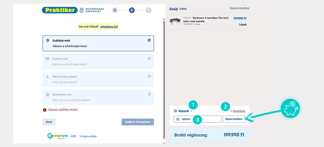 Útmutató egy Praktiker kuponkód beváltásához
