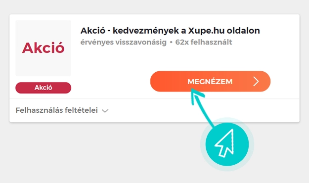 XuPe akciók felhasználása