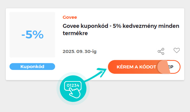 Példa egy Govee kuponkódra