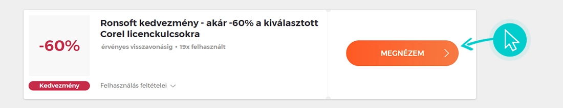 Ronsoft akciók felhasználása