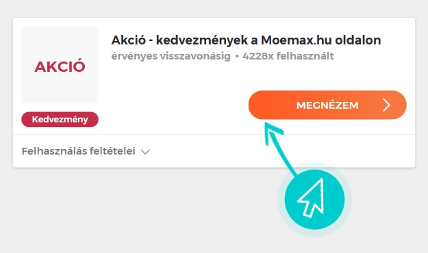 Mömax akciók felhasználása