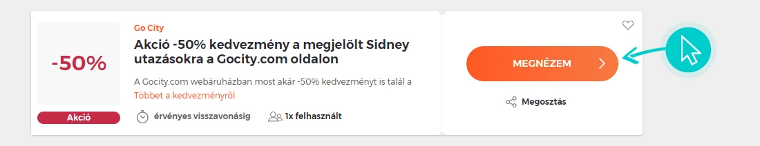 Go City akciók felhasználása