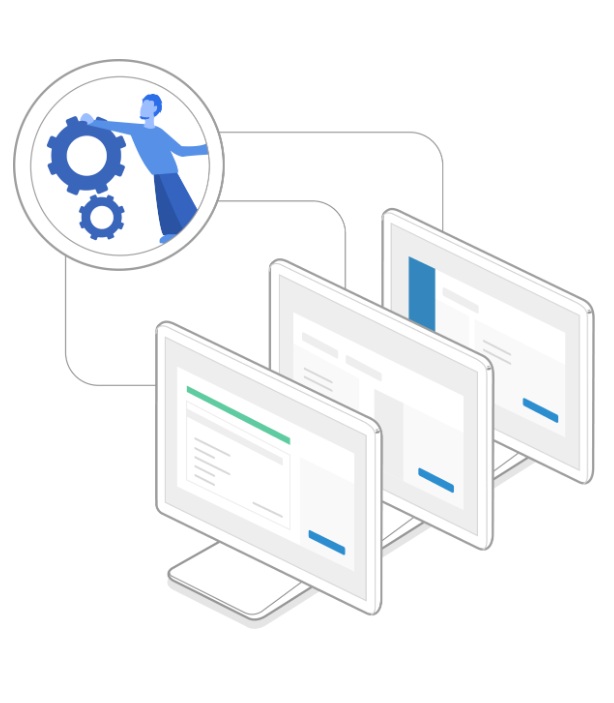 Rendszeroptimalizáló termék reklámja több számítógépre