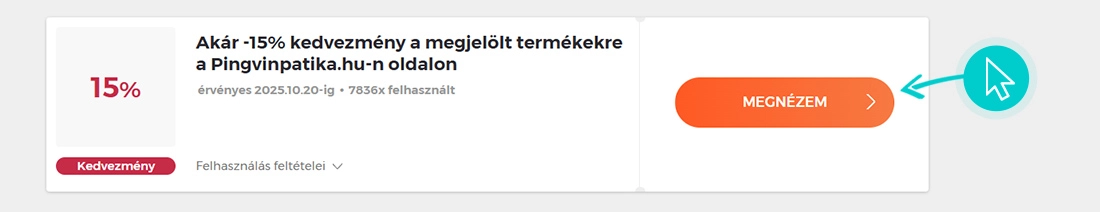 Pingvin Patika akciók felhasználása