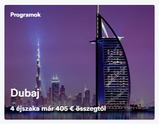 Dubaji éjszaka ajánlat